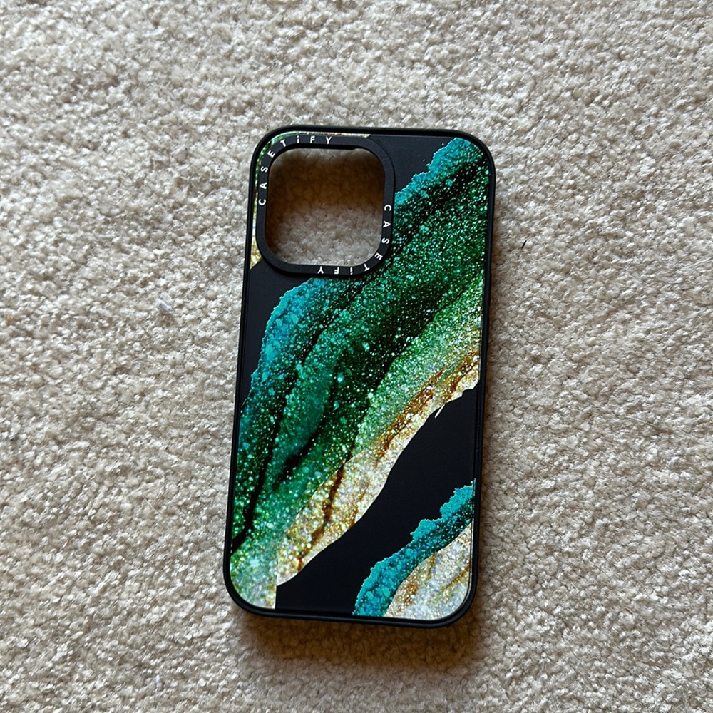 Casetify emerald iPhone 13 Pro case. New in box never used.